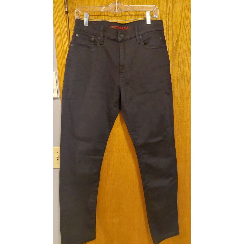 Lucky Brand 410 Athletic Straight Jeans – Men’s 31x32 – Black Stretch Denim